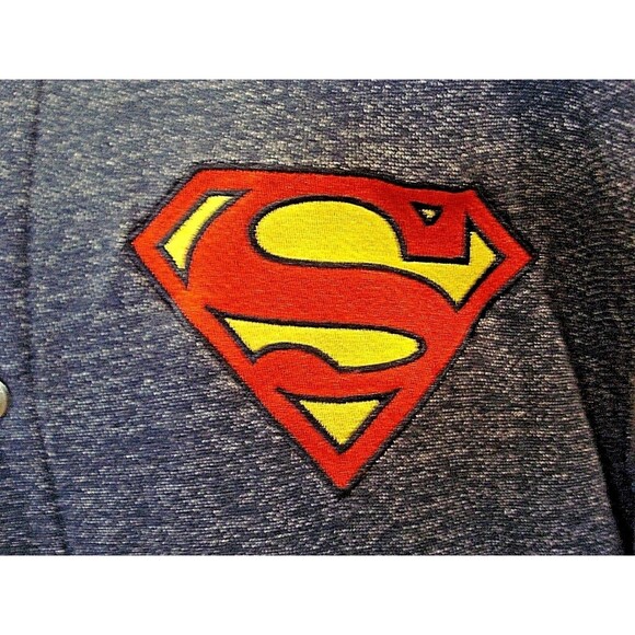 Superman Varsity Jacket Mens Letterman DC Comics Bioworld Coat Size L - Picture 4 of 7